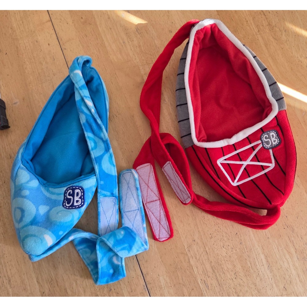 Fiesta Toy Swaddle Babies Replacement Slings Lot of 2 Red Barn & Blue Swirl